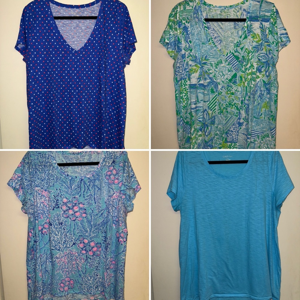 BUNDLE DEAL! 4-XXL Lilly Pulitzer Etta tops